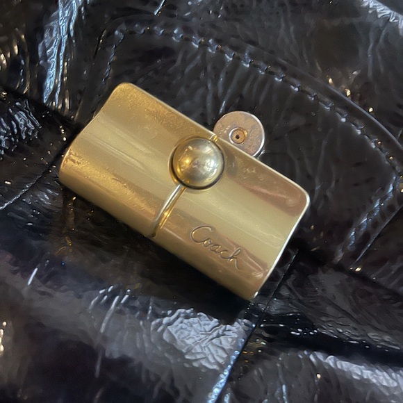 Black shimmery coach bag - Picture 2 of 6